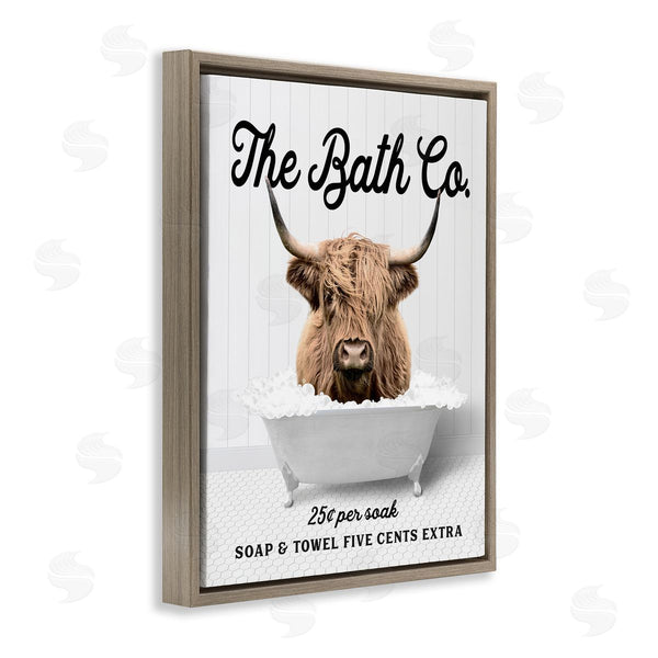 Stupell Industries Lettered And Lined | Bubble Bath Cattle Wall Art