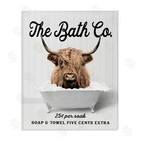 stupell industries Lettered and Lined | Bubble Bath Cattle Wall Art