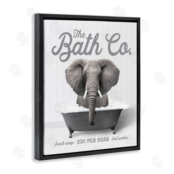 Stupell Industries Lettered And Lined | Bubble Bath Elephant Wall Art
