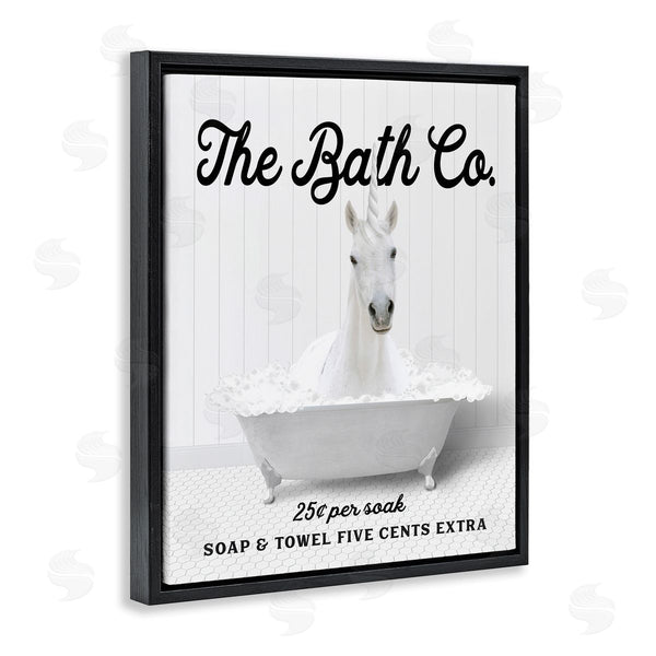 Stupell Industries Lettered And Lined | Bubble Bathtub Unicorn Wall Art