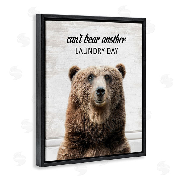 Stupell Industries Lettered And Lined | Can't Bear Another Laundry Day