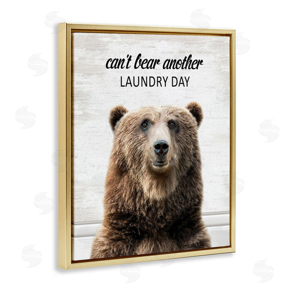 Stupell Industries Lettered And Lined | Can't Bear Another Laundry Day