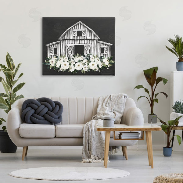 Stupell Industries Lettered And Lined | Centered Floral Farmhouse