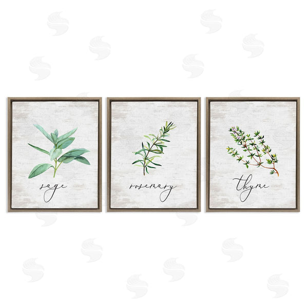 Stupell Industries Lettered And Lined | Charming Summer Kitchen Herbs