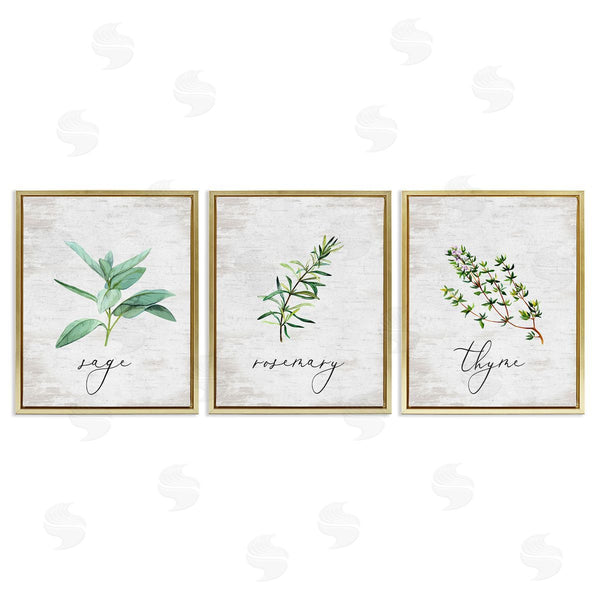 Stupell Industries Lettered And Lined | Charming Summer Kitchen Herbs