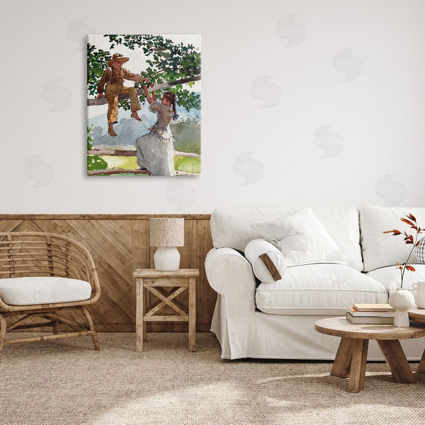 Stupell Industries Lettered And Lined | Children Playing Climbing Tree Traditional Clothing Wall Art