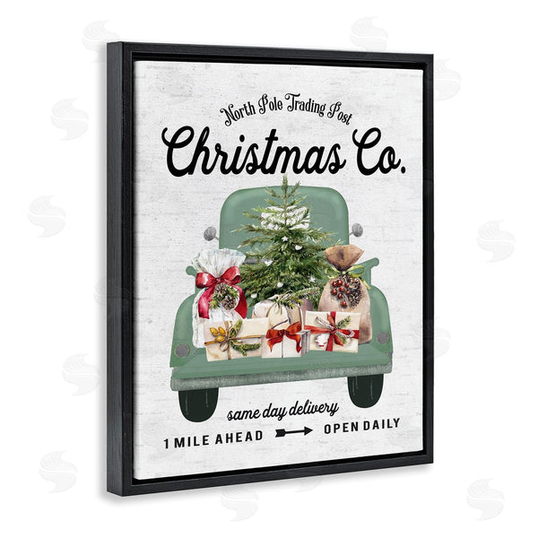 Stupell Industries Lettered And Lined | Christmas Co Gift Truck