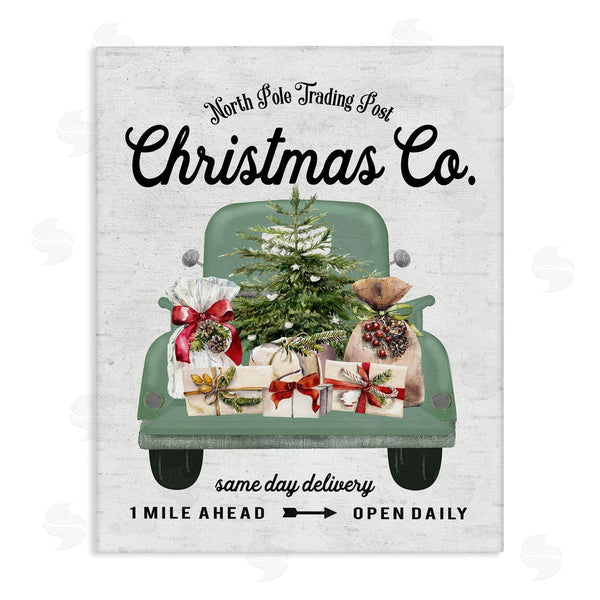 stupell industries Lettered and Lined | Christmas Co Gift Truck