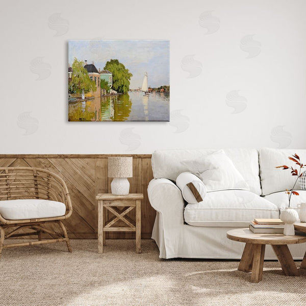 Stupell Industries Lettered And Lined | City Town Along Water Canal Sailboats Reflection Wall Art