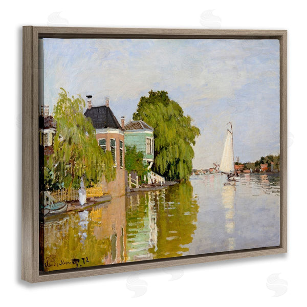 Stupell Industries Lettered And Lined | City Town Along Water Canal Sailboats Reflection Wall Art