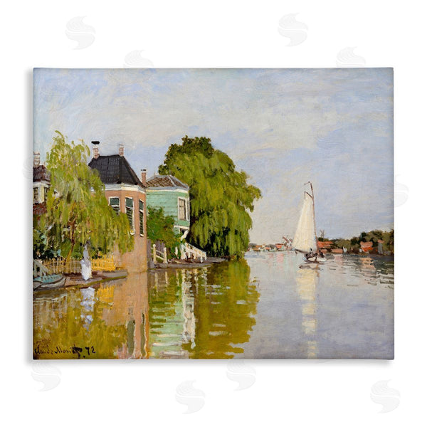 stupell industries Lettered and Lined | City Town Along Water Canal Sailboats Reflection Wall Art