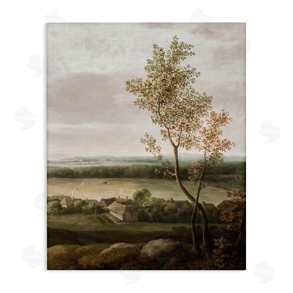 stupell industries Lettered and Lined | Classic Coastal House Nature Painting Wall Art
