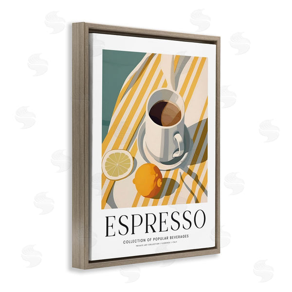 Stupell Industries Lettered And Lined | Classic Espresso Still Life