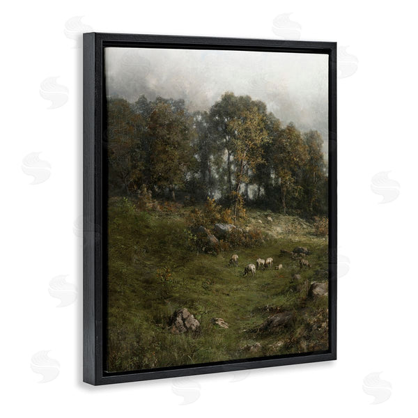 Stupell Industries Lettered And Lined | Classic Farm Field Grazing Animals Wall Art