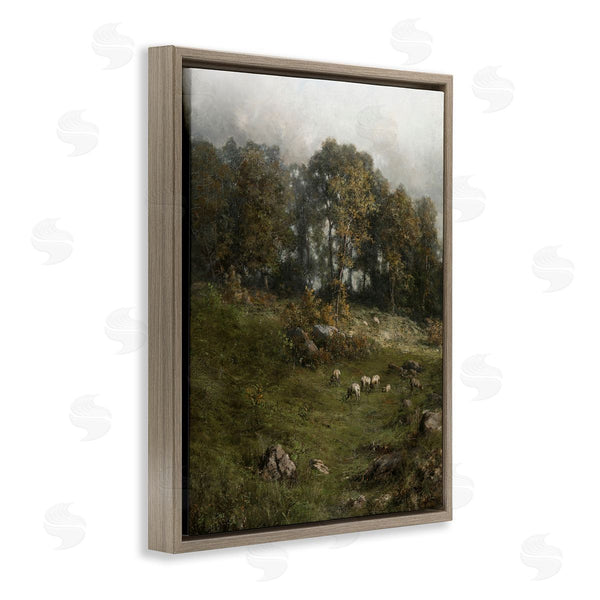 Stupell Industries Lettered And Lined | Classic Farm Field Grazing Animals Wall Art