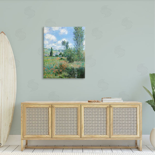 Stupell Industries Lettered And Lined | Classic Field Flowers Rural Impressionist Painting Wall Art