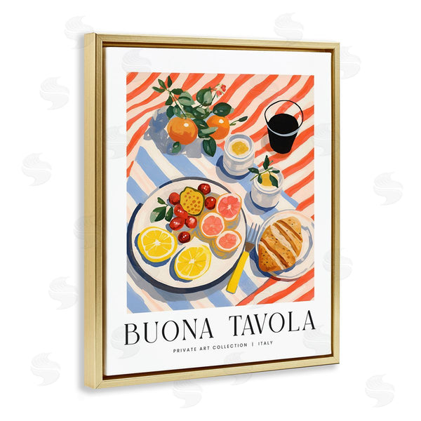 Stupell Industries Lettered And Lined | Classic Italian Fruit Plate