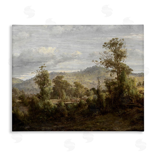 stupell industries Lettered and Lined | Classic Nature Woodland View Wall Art