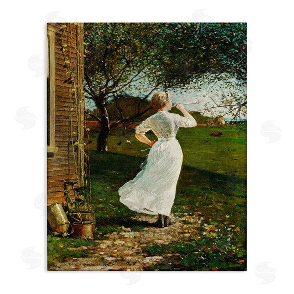 stupell industries Lettered and Lined | Classic Woman Instrument Rural Vintage House Painting Wall Art