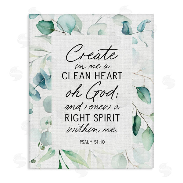 stupell industries Lettered and Lined | Clean Heart & Right Spirit Wall Art