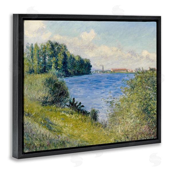 Stupell Industries Lettered And Lined | Clear Blue Water Seaside Rural Grassland Trees Wall Art