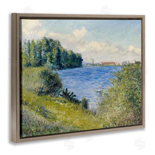 Stupell Industries Lettered And Lined | Clear Blue Water Seaside Rural Grassland Trees Wall Art