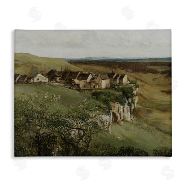 stupell industries Lettered and Lined | Cliff Cottages Rural Landscape Wall Art