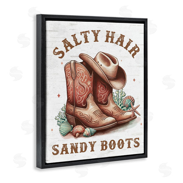 Stupell Industries Lettered And Lined | Coastal Cowgirl Boots
