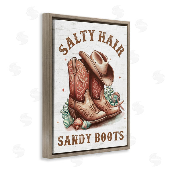 Stupell Industries Lettered And Lined | Coastal Cowgirl Boots
