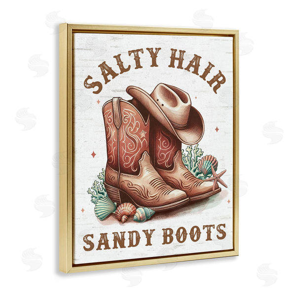 Stupell Industries Lettered And Lined | Coastal Cowgirl Boots