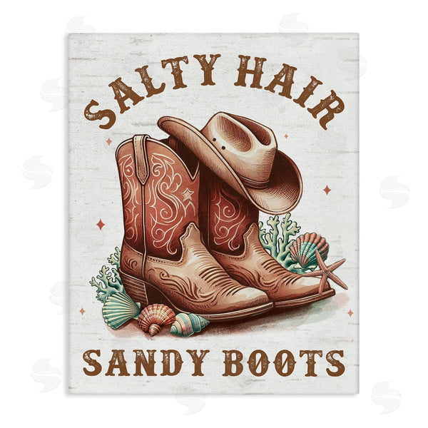 stupell industries Lettered and Lined | Coastal Cowgirl Boots