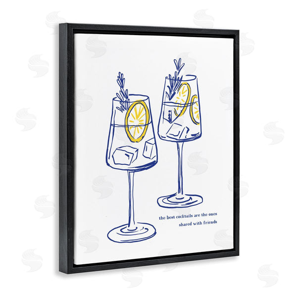 Stupell Industries Lettered And Lined | Cocktails With Friends