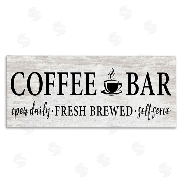 stupell industries Lettered and Lined | Coffee Bar Cafe Rustic Sign Wall Art