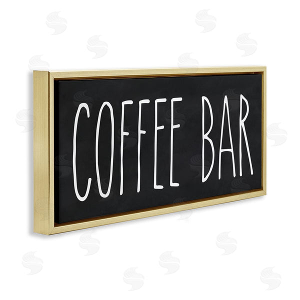 Stupell Industries Lettered And Lined | Coffee Bar Casual Text Wall Art