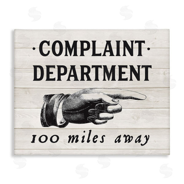 stupell industries Lettered and Lined | Complaint Department 100 Miles Away