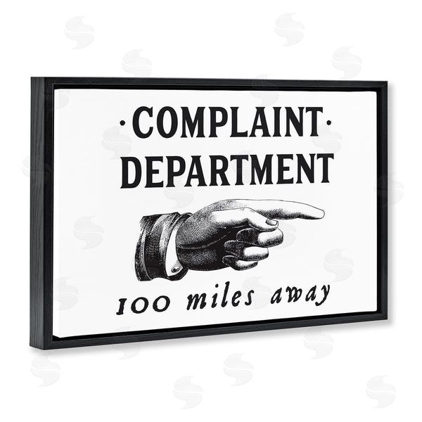 Stupell Industries Lettered And Lined | Complaint Department Pointing