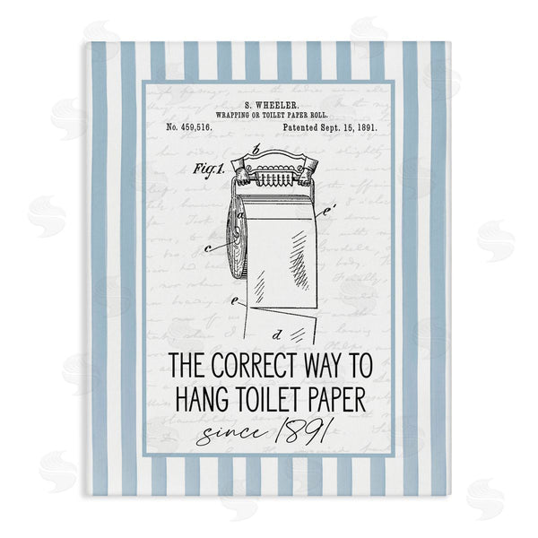 stupell industries Lettered and Lined | Correct Way Toilet Paper