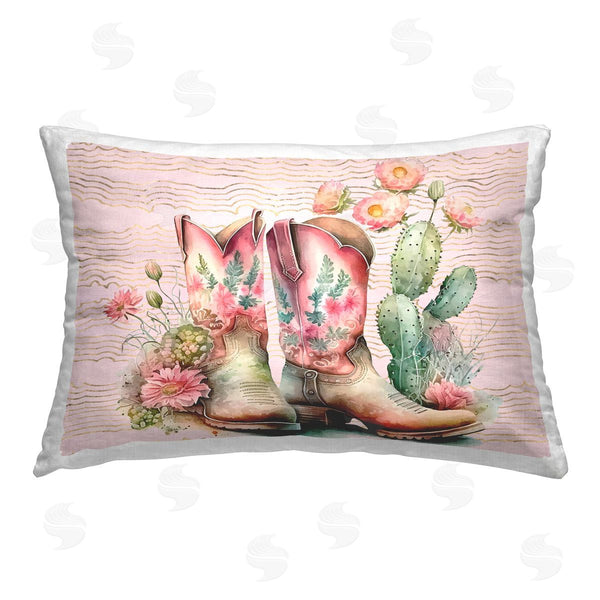 stupell industries Lettered and Lined | Country Boots with Cacti
