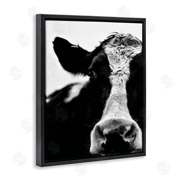 Stupell Industries Lettered And Lined | Cow Face Portrait