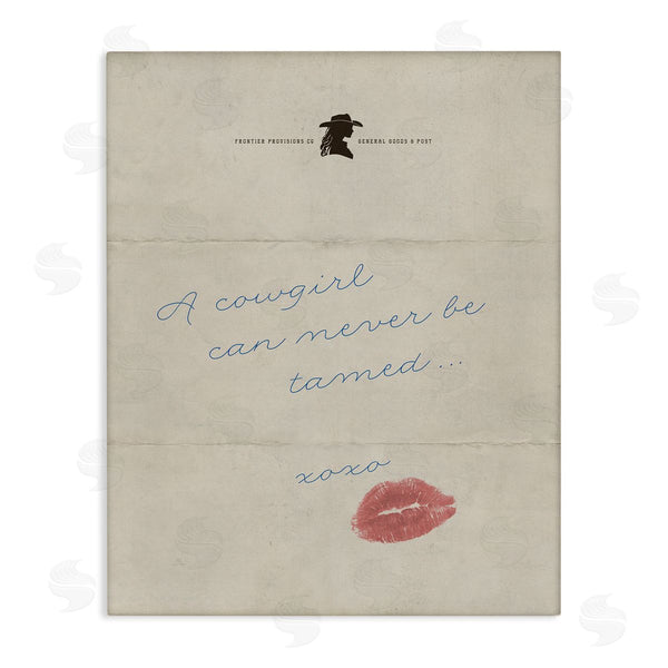 stupell industries Lettered and Lined | Cowgirl Can Never Be Tamed