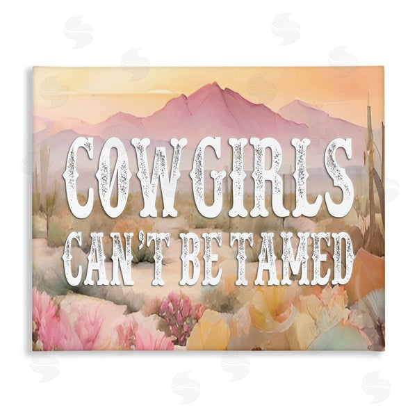 stupell industries Lettered and Lined | Cowgirls Can't Be Tamed