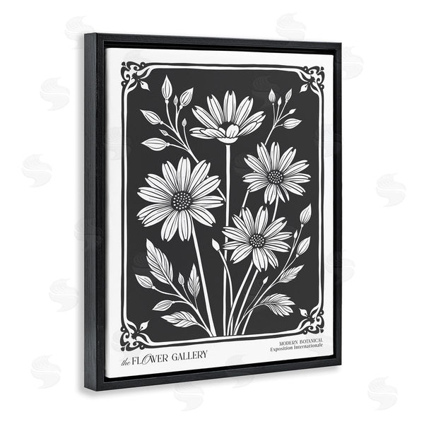 Stupell Industries Lettered And Lined | Daisies With Vintage Border