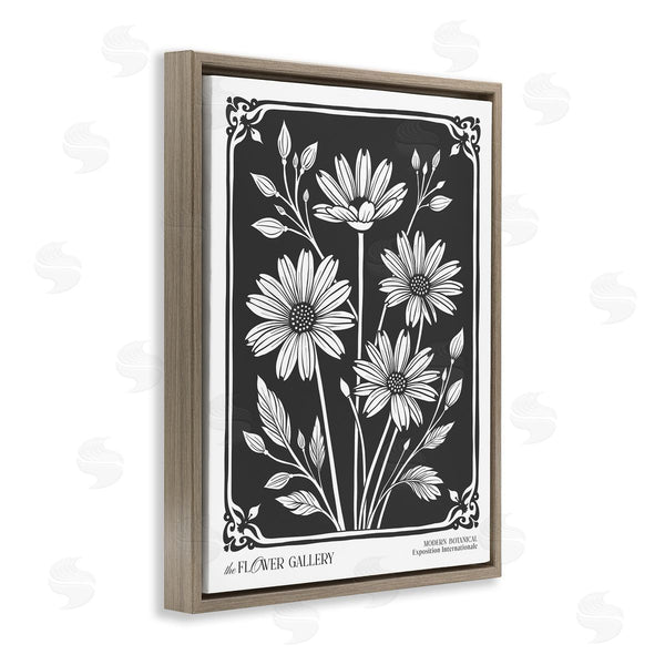Stupell Industries Lettered And Lined | Daisies With Vintage Border