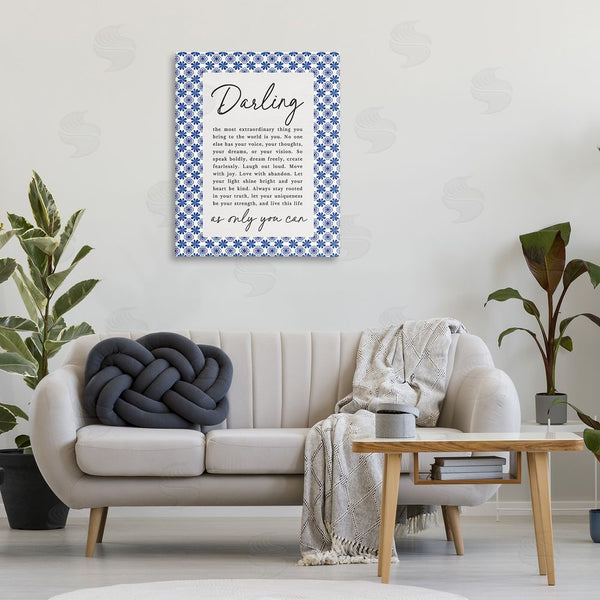 Stupell Industries Lettered And Lined | Darling Only You Can Inspiring Wall Art