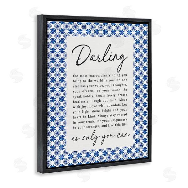 Stupell Industries Lettered And Lined | Darling Only You Can Inspiring Wall Art
