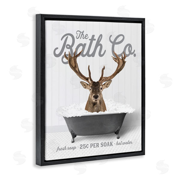 Stupell Industries Lettered And Lined | Deer In Bubble Bath Wall Art