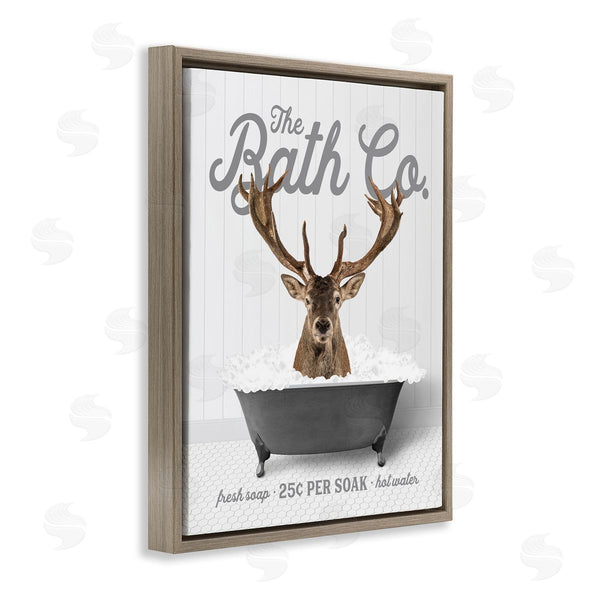 Stupell Industries Lettered And Lined | Deer In Bubble Bath Wall Art