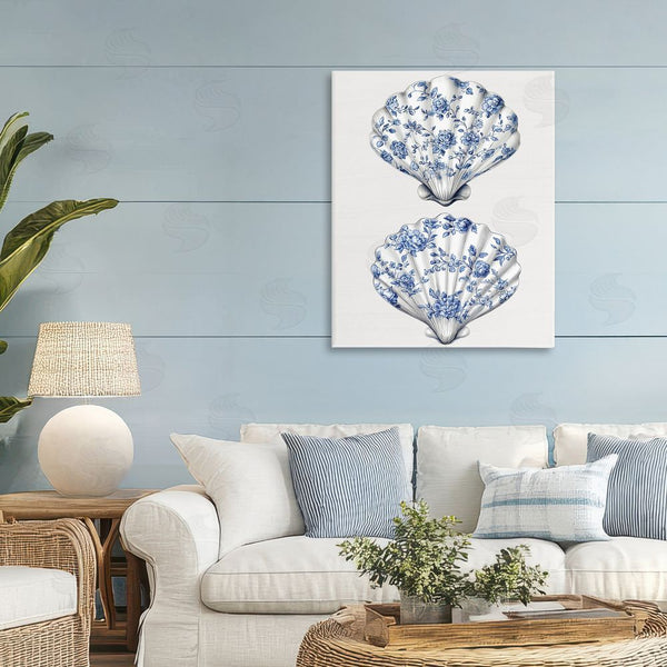 Stupell Industries Lettered And Lined | Delicate Toile Seashells Wall Art