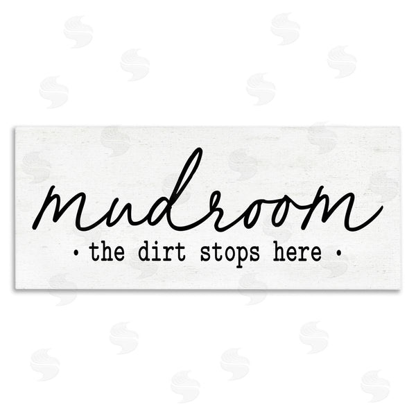 stupell industries Lettered and Lined | Dirt Stops Here Mudroom Phrase Wall Art