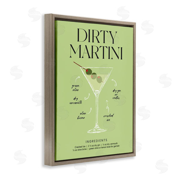 Stupell Industries Lettered And Lined | Dirty Martini Green Recipe